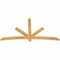 Ekena Millwork Alberta Rough Sawn Timber Gable Bracket, Western Red Cedar, 84"W x 45"H x 2"D x 4"F, 13/12 Pitch GBW084X45X0204ALB00RWR - alternate 4